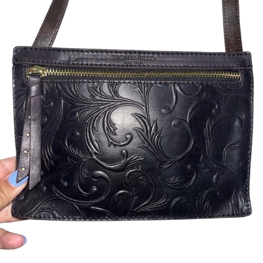 Tignanello Mojave Belt Bag, Dark Eggplant Purple *** RFID-Protected ***, NWOT